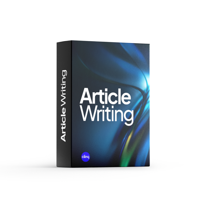 Ciinq E-Store Product Images - Article Writing